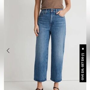 The Petite Perfect Vintage Wide Leg Crop Jeans - Like new, worn once